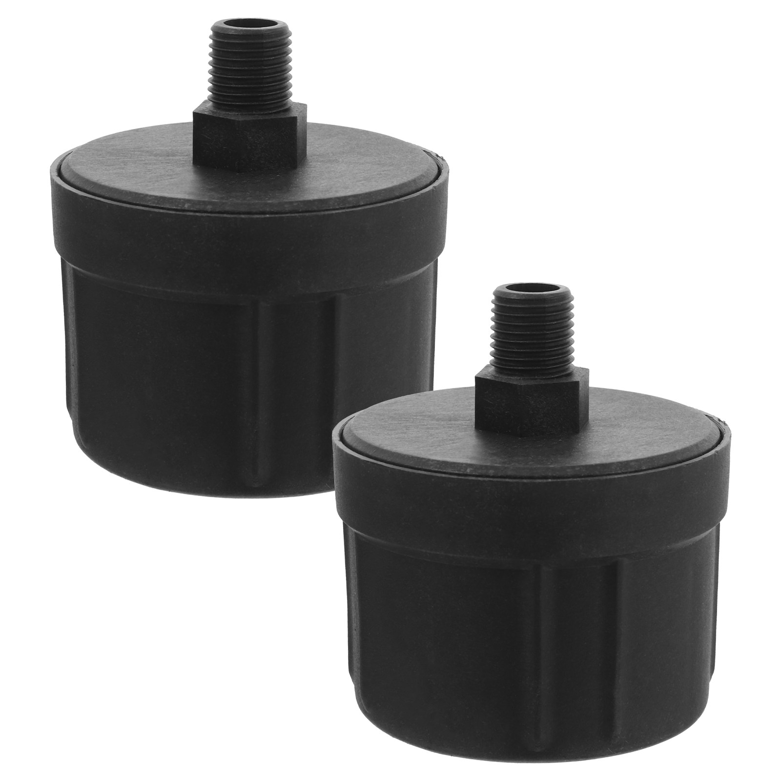Oil Filter - 2個入り、1.25cmのエアコンプレッサー用マフラー、オイルフリー、プラスチック製、騒音低減フィルター。タイヤの空気入れやエアツールの動力供給に使用。