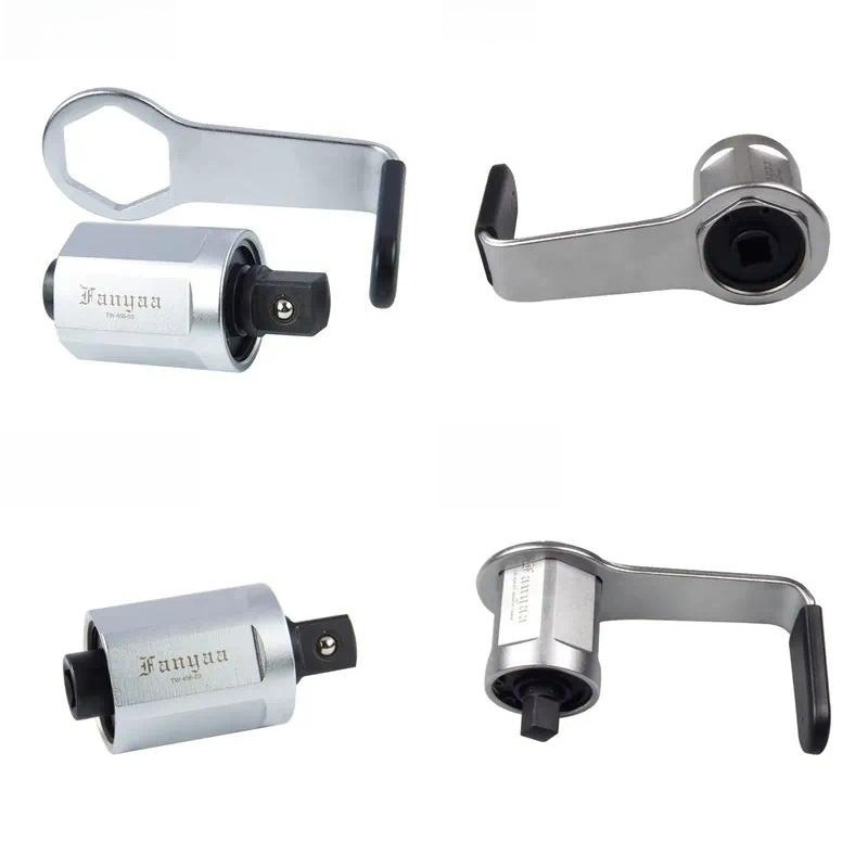 Torque Wrench - 2026年、大人気！ラチェット式トルク増幅レンチ（グリップ付き）。450～1200Nm、221～885 Ft.Lb。ソケットアダプター、入力3/8、1/2、出力1/2、3/4。