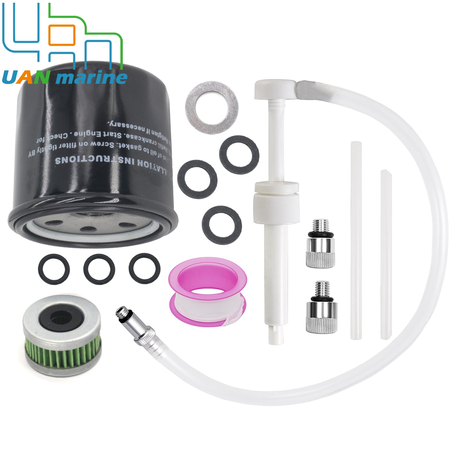 Oil Filter - オイルフィルター＆燃料フィルター ガスケット交換サービスキット付き ホンダ船外機 BF40 BF50 BF60