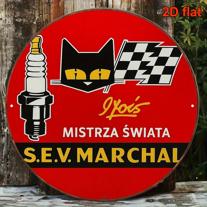 Spark Plug - 2Dフラット、1個入り S.E.V. マーシャル ヴィンテージ レーシング ポスター