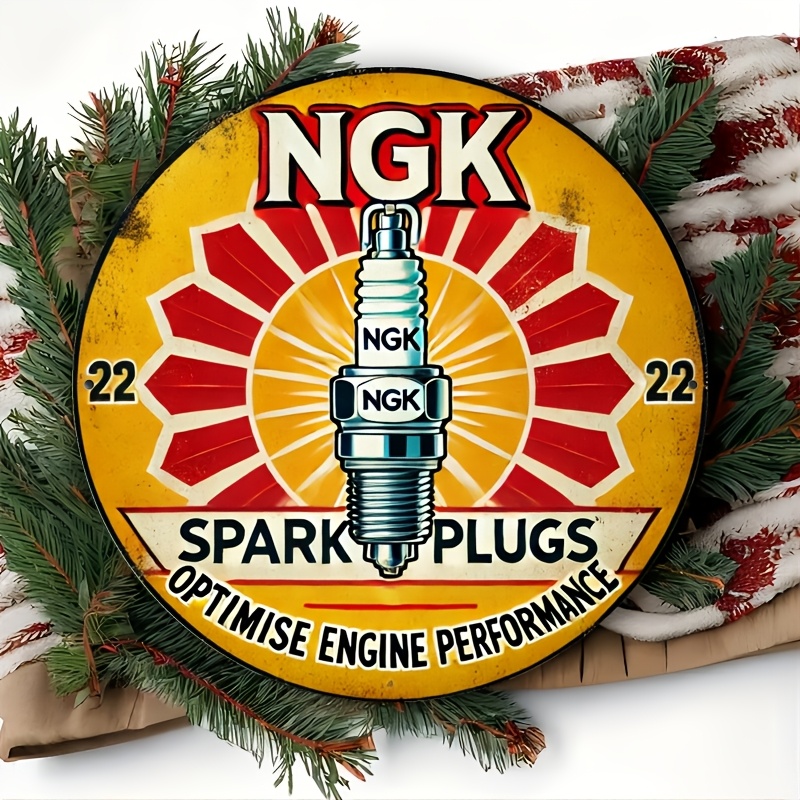 NGK スパークプラグ メタルブリキ看板、20.32x20. - Spark Plug のレビューと価格