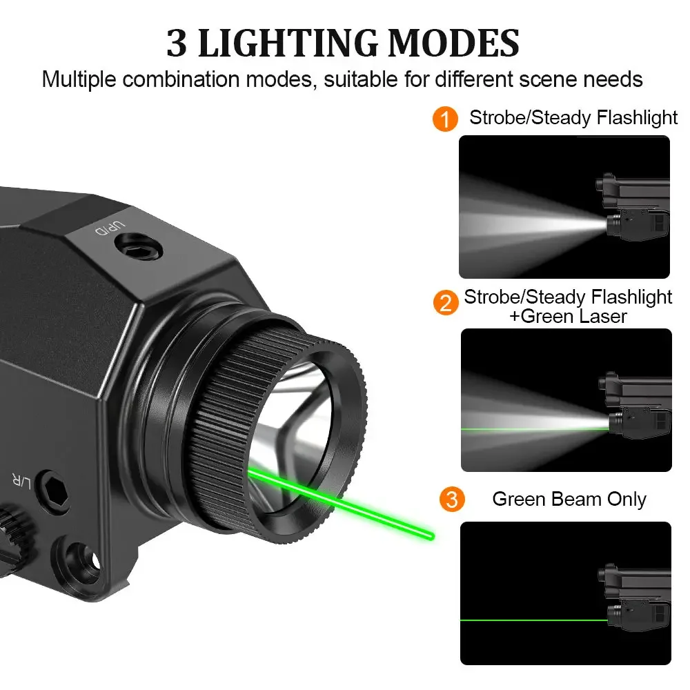 1000LM 戦術 LED 懐中電灯コンボ赤/緑/青/紫ドッ - Timing Light Gun のレビューと価格