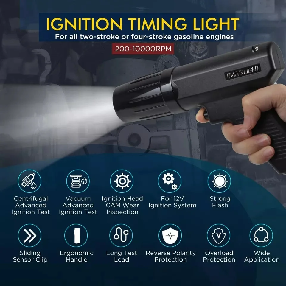 12V 車の点火タイミングガンガソリンエンジン点火タイミング - Timing Light Gun のレビューと価格