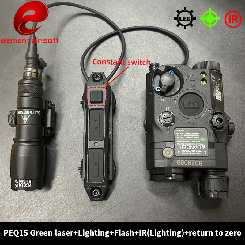 エレメントPEQ15バッテリーキットM600C懐中電灯赤/緑 - Timing Light Gun のレビューと価格